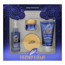 Feather & Down Sweet Dream Sleep Essentials Gift Set (50ml Pillow Spray, 50ml Melting Shower Cream, 16g All-Purpose Sleep Balm & 50ml Sleep Butter) -
