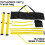 Mini Pickleball Net 1.2m Adjustable Height Quick Assembly 2