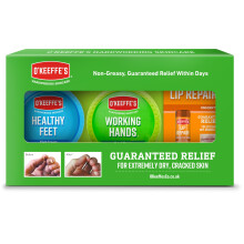 O?Keeffe?s Skincare Gift Pack - Working Hands 96g, Healthy Feet 91g and Lip Repair 4.2g