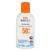 Safe Sea SPF50+ Sting Blocking Sunscreen | 120ml Bottle | For Sensitive Skin | Anti Jellyfish Sting Protective Lotion | Coral Reef Safe (120ml Bottle