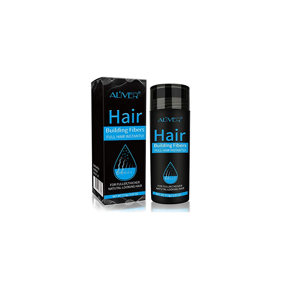 Cckuloob Dark/Brown Hair Building Fibers, Hair Powder Spray, Hair Loss Concealer Fiber,Hair Fibers For Men And Women ( Brown)