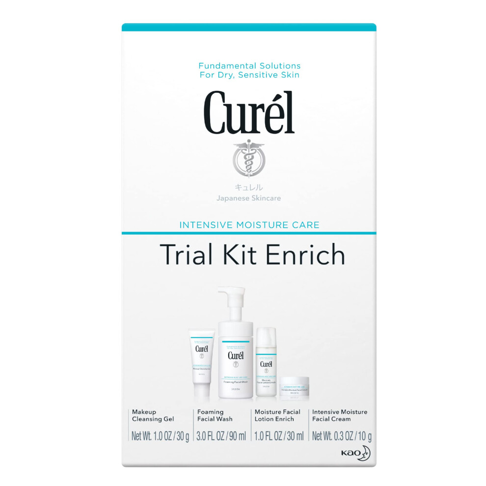 Photos - Facial / Body Cleansing Product Cur?l Enrich Trial & Travel Kit, 2 Week Skincare Routine for Dry, Sensitive Skin 25960