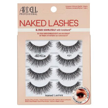 Ardell False Eyelashes Naked Lash 421 4 Pack Multipack Black Subtle Volume And Length Beautiful Soft Lightweight Lashes Super Soft Comfortable
