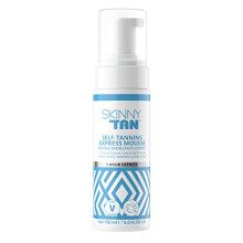 Skinny Tan Express Mousse - 1 Hour Express Fake Tan with Hydrating Coconut Water for Skincare, Streak Free Instant Self Tan, Vegan & Cruelty Free -