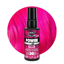 Crazy Color Pink Power Pigments 30 Uses | Ultra Concentrated Pigments, Custom Toner & Semi-Permanent Dye from Home | Vegan Formula | No Bleach or