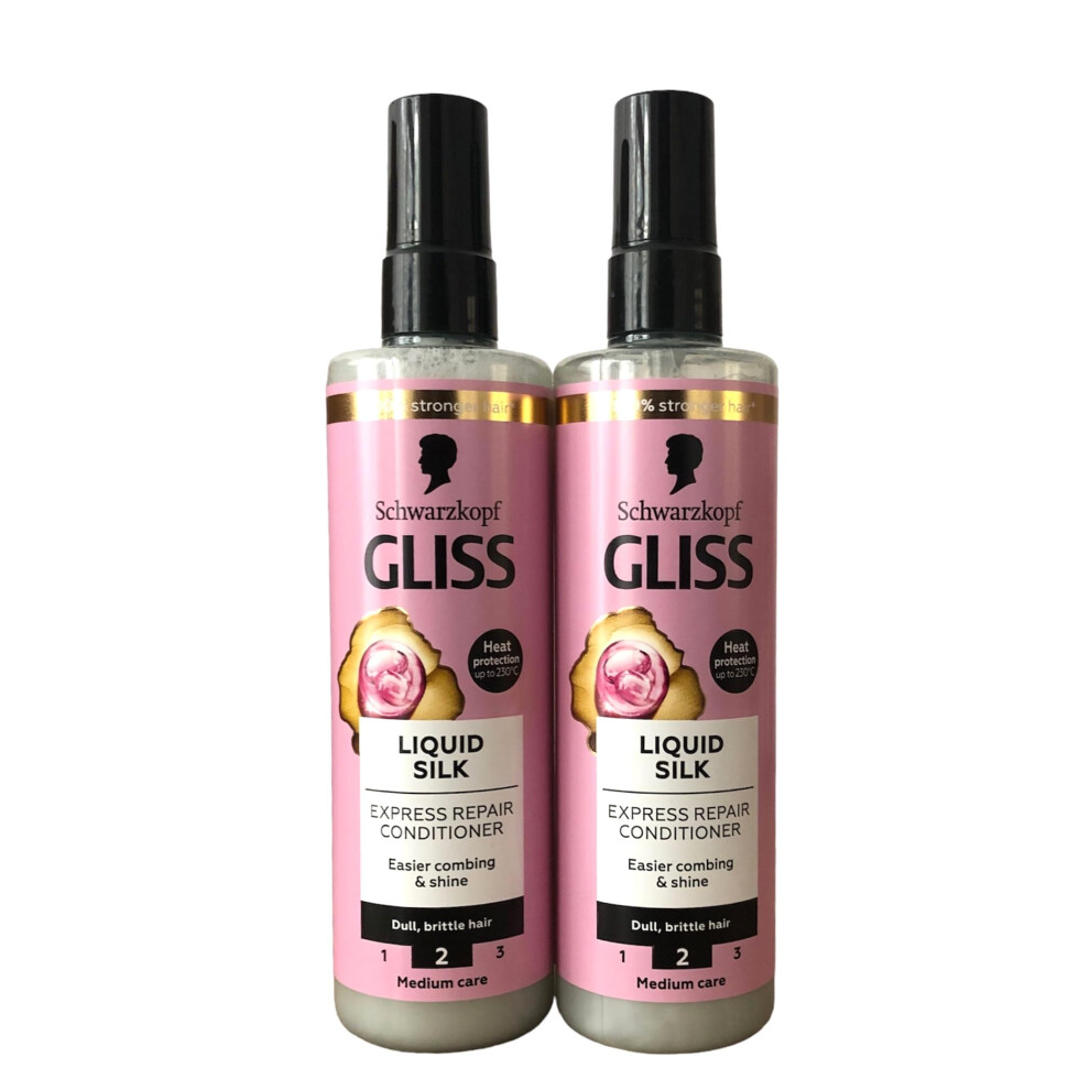 Schwarzkopf Gliss Hair Repair Liquid Silk Express Repair Conditioner 200ml- Pack of 2