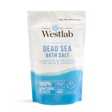 Westlab - Soothing Dead Sea Salt - 5kg Resealable Pouch - 100% Natural, Pure & Unscented Mineral Salts - Nourishes & Soothes Dry, Irritated Skin