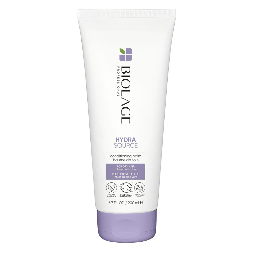 Biolage Dry Hair Conditioner, Hydrating Conditioner For Smooth And Shiny Hair, Hydrasource, 200 Ml