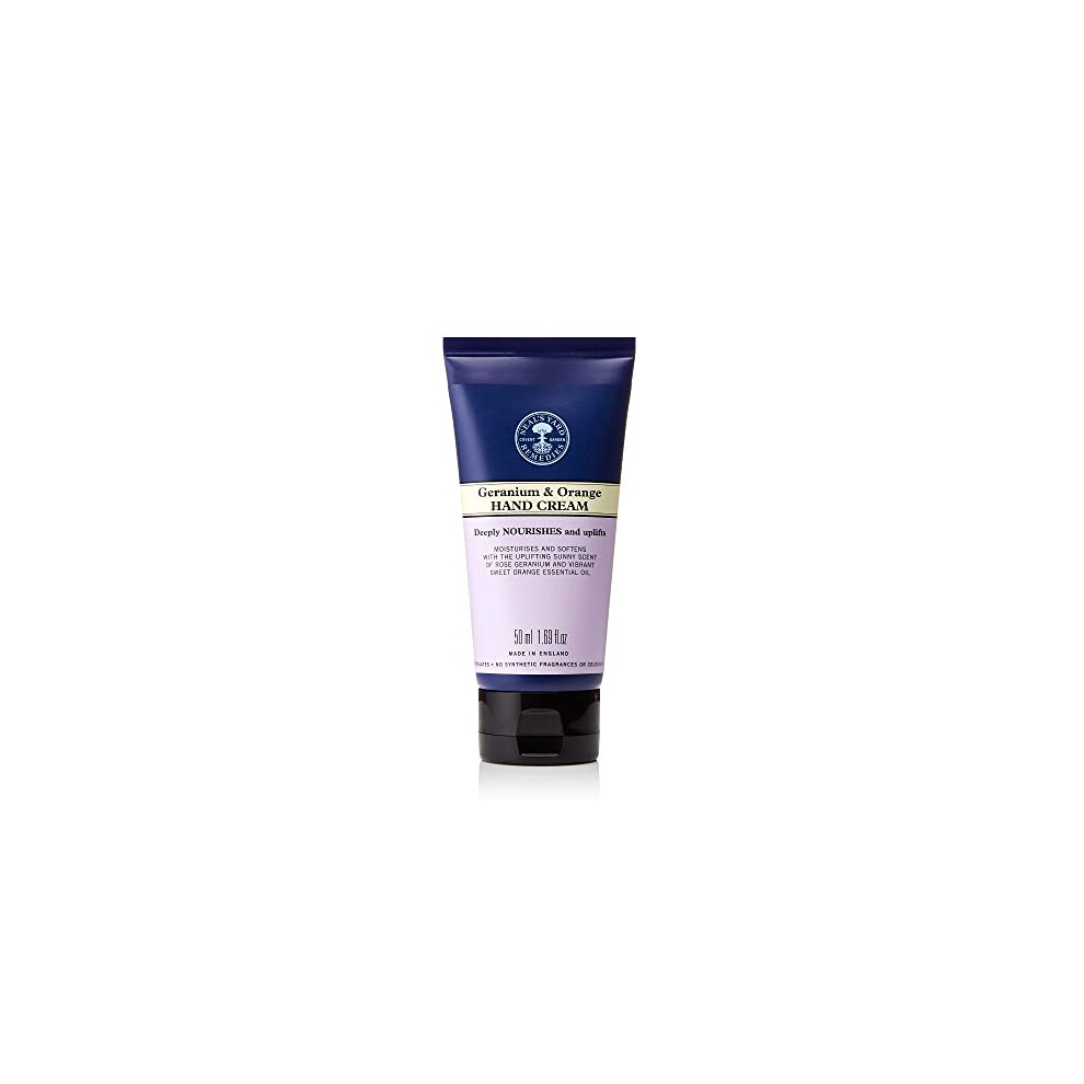 Neal's Yard Remedies Geranium and Orange Hand Cream, Deeply Nourishing, Keep Hands Soft, Vegan & Cruelty-Free, 50ml