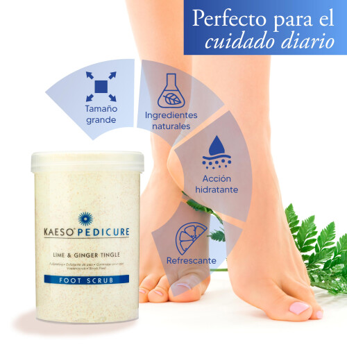 Kaeso Foot Scrub, Lime and Ginger Tingle, 1200 ml 2