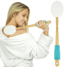 Vive Lotion Applicator for Your Back - Long Reach Handle with Sponge for Easy Self Application of Back Tanner, Sun Cream - Shower Bath Body Wash