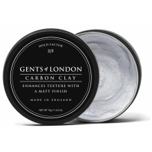 Gents of London Carbon Clay, Matt Finish, Texturising Styling Wax For Men (75g)