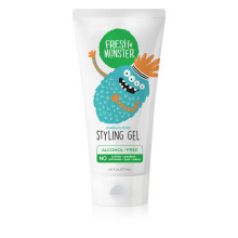 Fresh Monster Natural Hair Gel For Kids & Babies, Alcohol-Free, Toxin-Free, Flexible Medium Hold 6 Ounces