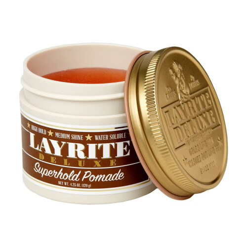 Layrite Superhold Pomade 120g | High Hold | Water Soluble | Medium Shine 1