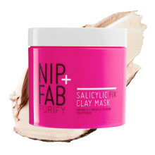 Nip + Fab Salicylic Fix Face Clay Mask 170 ml, Pink Clay Mask for Congested Skin, Deeply Cleanses the Skin, Unblocks Clogged Pores, Removes Toxins and
