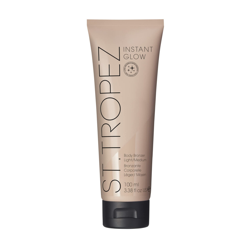 St.tropez Self Tan Instant Glow, Light/Medium Shade, Smudge-Proof Body Makeup, Vegan, Natural & Cruelty Free, 100 Ml