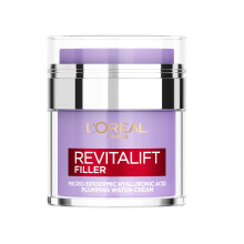 L?Or?al Paris Revitalift Filler Replumping Water Cream, Reduce Fine Lines Appearance, Replumps, Hydrates and Locks in Moisture, Enriched with Micro,