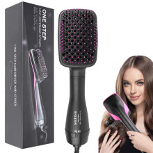 Hair Dryer Brush, 3 in 1 Negative Ion Hair Dryer Hot Air Brush Hair Styling Tool?Straightener Styler Comb Styling Hair for All Hair Types, Can