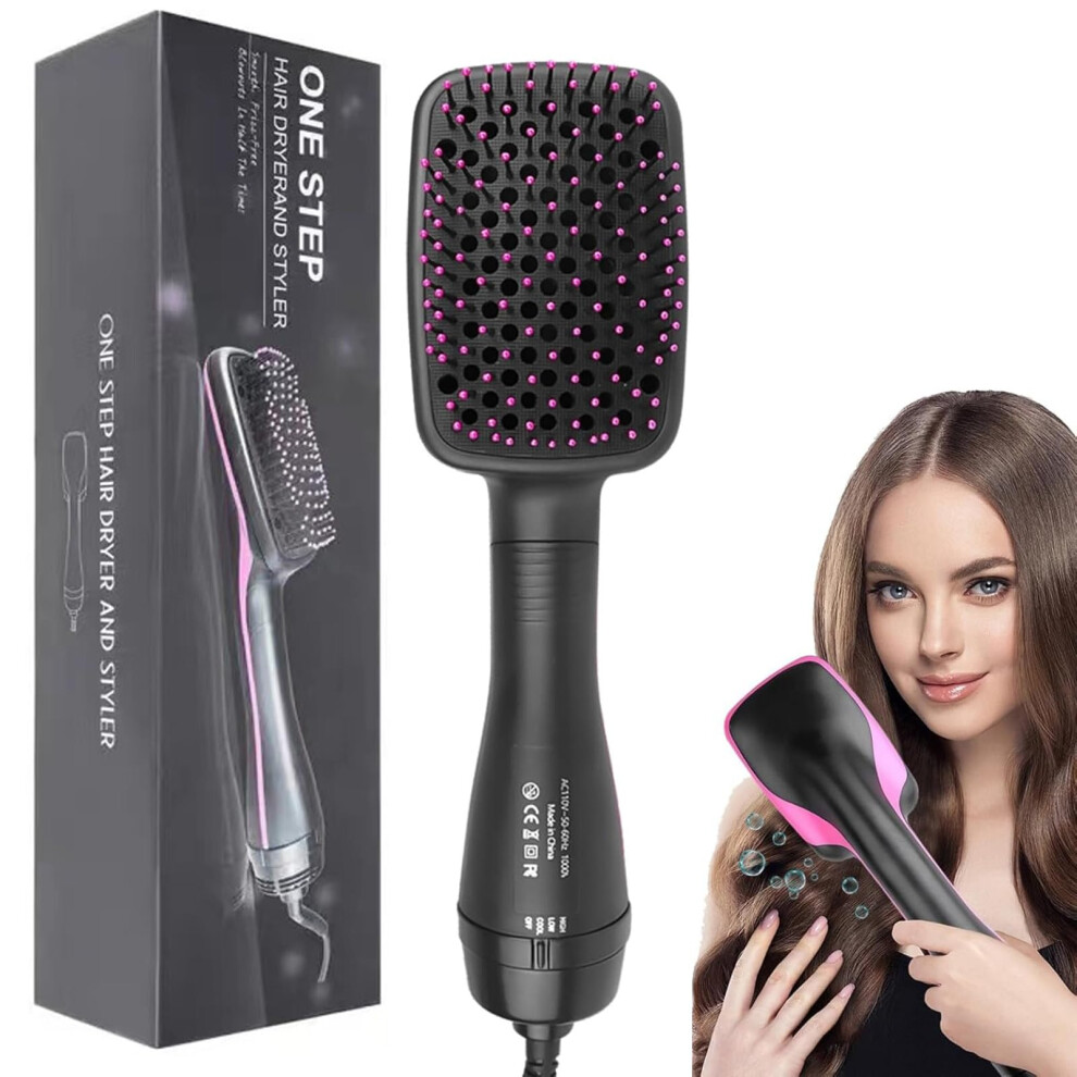 Xinyunxin Hair Dryer Brush, 3 In 1 Negative Ion Hair Dryer Hot Air Brush Hair Styling Tool?Straightener Styler Comb Styling Hair For All Hair Types, Can
