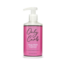 Only Curls Mega Hold Curl Gel, 250ml, Curly Hair Product, Curl Definer & Frizz-Control, Long Lasting Styling Gel, Strong Hold, Defined, Frizz-Free