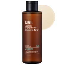 ACWELL Licorice pH Balancing Cleansing Toner 150ml - PH5.5 Hydrating Makeup Cleansing Astringent - Skin Clearing, Reduce Pigmentation, Acne and Dark