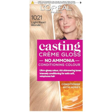 L'Or?al Paris Casting Cr?me Gloss, Semi-Permanent Hair Dye, Radiant & Natural Colour, Shade: Light Pearl Blonde 1021