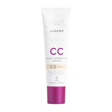 LUMENE CC Cream Color Correcting Cream Foundation with SPF 20 & Medium Coverage For All Skin Types, Vegan 30 ml Light