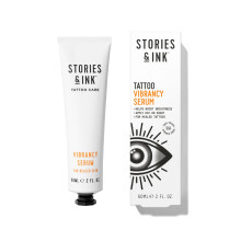 Stories & Ink Tattoo Aftercare | VIBRANCY SERUM - Overnight Treatment for Faded Tattoos to Brighten Pigments & Enhance Ink Intensity