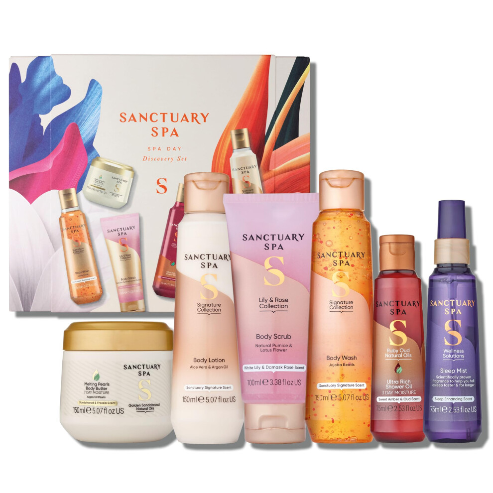 Sanctuary Spa Spa Day Discovery Gift Set, Vegan, Gift For Women, Birthday Gift, Womens Gift Sets, Self Care Gift-image-OPC-PJ5M7T5-NEW