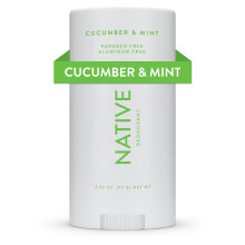 Native Deodorant - Natural Deodorant - Vegan, Gluten Free, Cruelty Free - Free of Aluminum, Parabens & Sulfates - Born in the USA - Cucumber & Mint