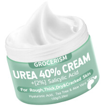 Urea Foot Cream 40 Percent Plus 2% Salicylic Acid 5.29 oz || Urea Cream for Feet with Hyaluronic Acid, Tea Tree, and Aloe Vera for Deep Moisturizing,