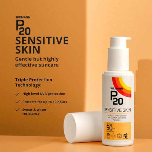 Riemann P20 RIEMANN P20 SPF50 Sensitive Sun Cream 100 ml, White 1