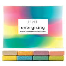 Level Body Mind Soul - Aromatherapy Shower Steamers - Energising, 8 Pack - Birthday Gifts for Women - Shower Bombs with Multiple Fragrances - Self