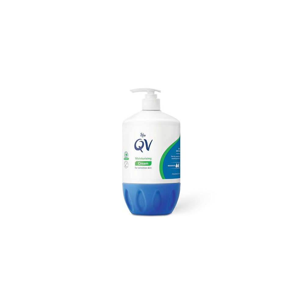 Qv Cream With 10% Glycerin (1050G) Rich Protective Moisturiser For Sensitive, Dry Skin, Fragrance Free, Noncomedogenic Body Cream, Hydrating Skin Care