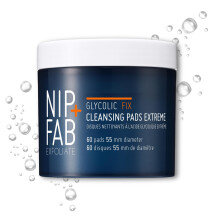 Nip + Fab Glycolic Acid Night Face Pads with Salicylic and Hyaluronic Acid, Exfoliating Resurfacing AHA Facial Pad for Exfoliation Even Skin Tone