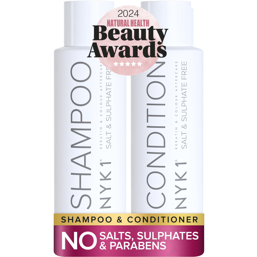 Nyk1 Sulphate Free Hair Shampoo And Conditioner Set (500Ml X2) Sulfate Free Shampoo And Conditioner Sets For Extensions, Colour And Keratin Treatment