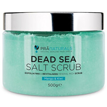 PraNaturals Dead Sea Salt Body Scrub 500G ? Hydrating & Moisturising, Natural Oils & Minerals, Exfoliating, Softening & Nourishing, All Skin Types, No