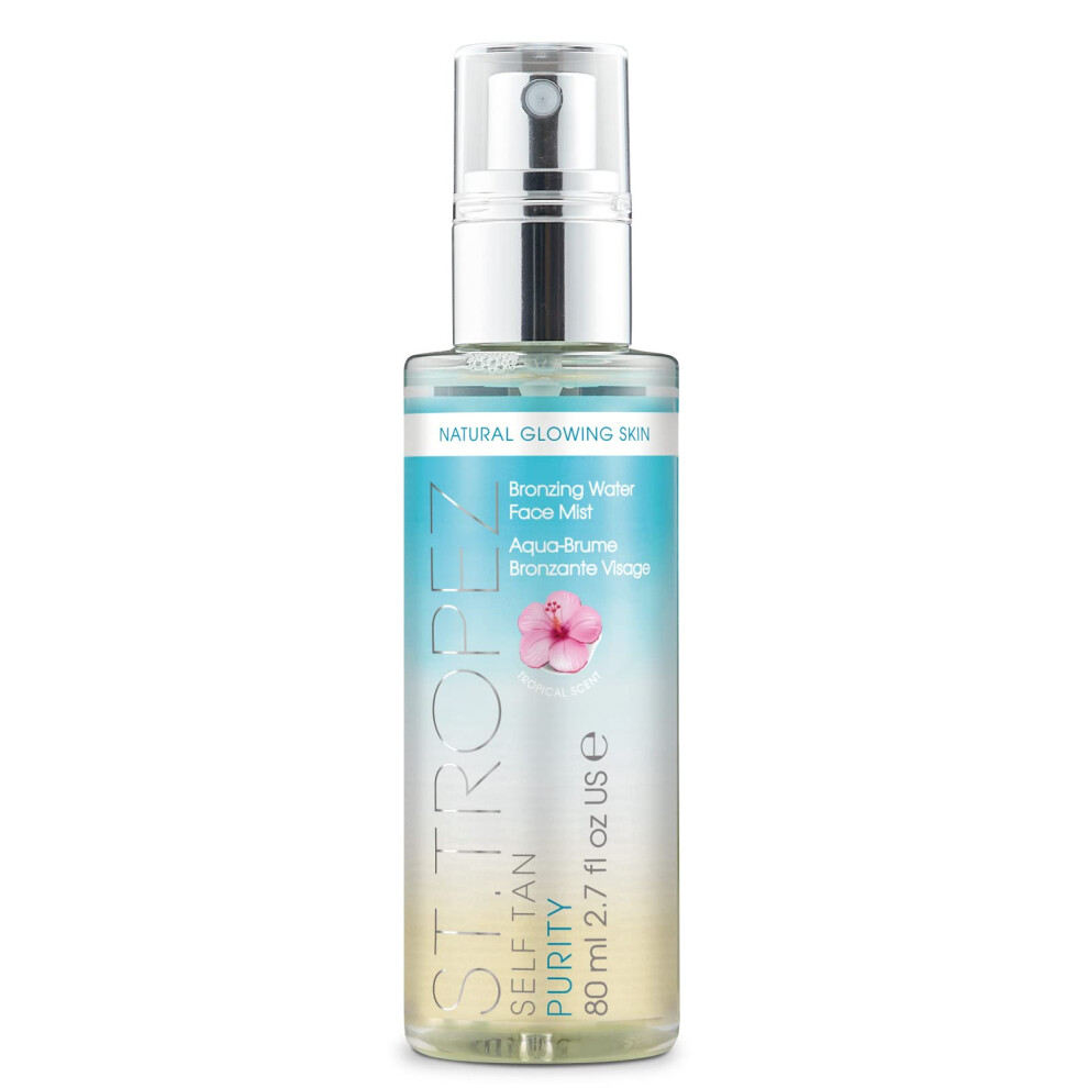 St.tropez Self Tan Purity Face Mist, Natural Sunkissed Glow Face Tan With Hyaluronic Acid & Antioxidants, Vegan, Natural & Cruelty Free Face Care, 80 Golden