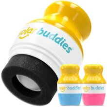 Solar Buddies Sunscreen Applicator - Blue & Pink Duo - BPA-Free Refillable Roll on Sponge Sunscreen,Suncream & Lotion Applicator For Kids,Adults &