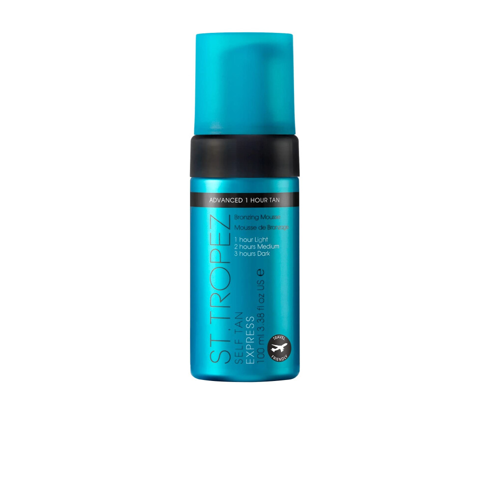St.Tropez Self Tan Express Mousse, Fast Acting Fake Tan, Develops in 1-3 Hours, Streak-Free Finish, Vegan, Natural & Cruelty Free, 100 ml