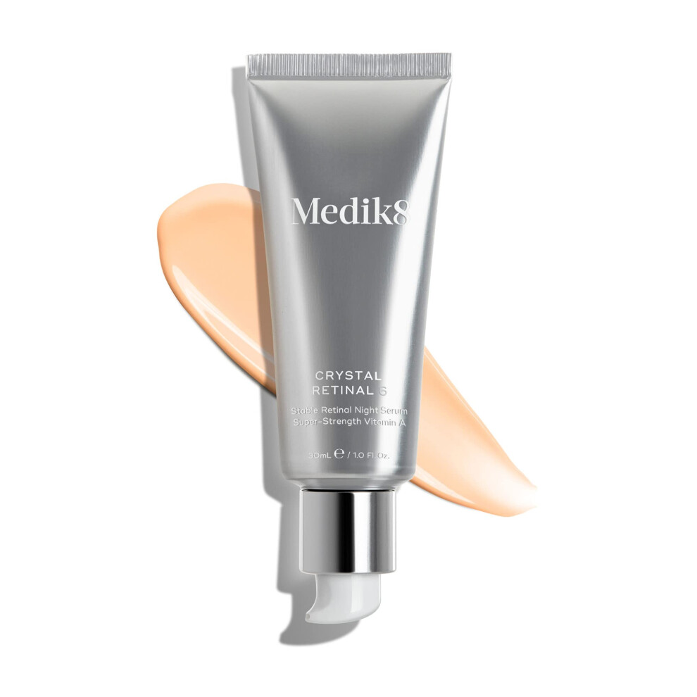 Medik8 Crystal Retinal 6 - Age-Defying Retinal Night Serum - Improves Wrinkles & Skin Firmness- 0.06% Retinal Strength - 11X Faster Than Retinol - For