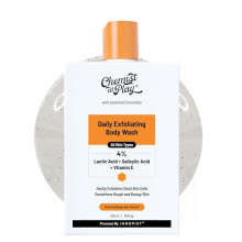 Chemist at Play Body Wash Exfoliating for Dry Rough Bumpy Strawberry Skin with 1% Salicylic Acid 2% Lactic Acid and Ceramides for Men and Women | 236