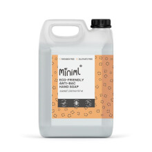Miniml Antibacterial Hand Wash Soap 5L Refill - Natural Clementine Scented Eco Hand and Body Washing Liquid Gel for Soft and Sensitive Friendly Skin