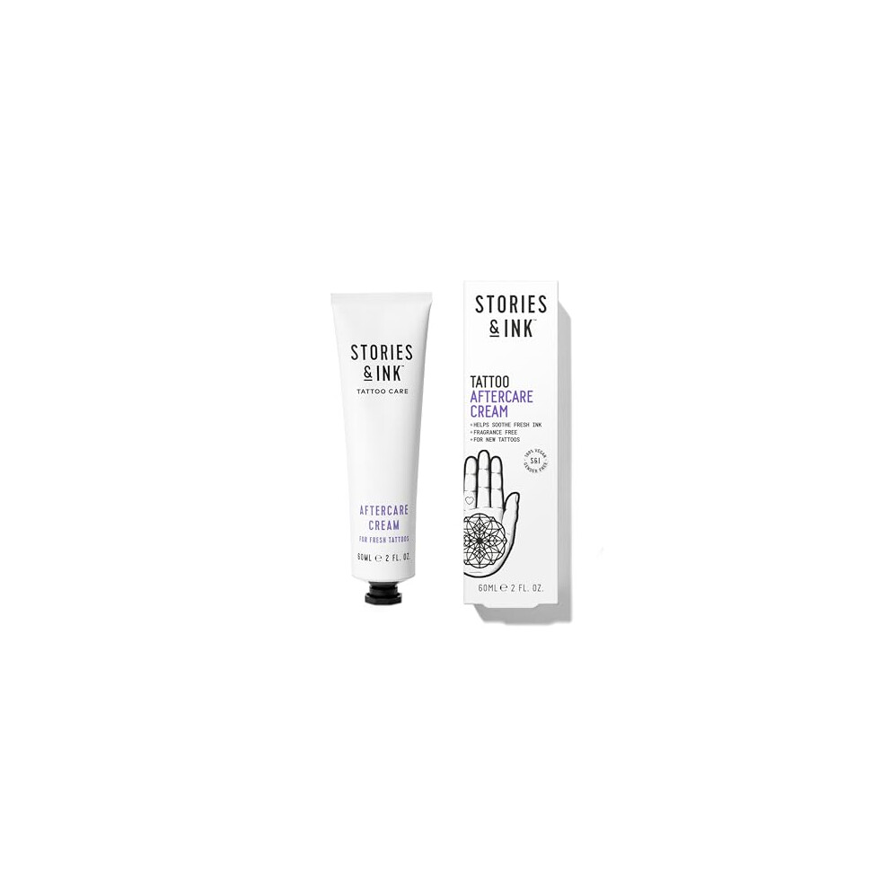 Stories & Ink Cream | Tattoo Aftercare - Natural Healing For Fresh Tattoos, Reduce Itching & Inflammation, Soothes & Repairs Fresh Ink