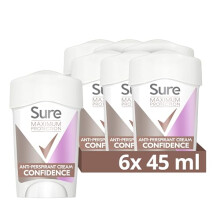 Sure Maximum Protection Confidence Anti-Perspirant Cream Women's Deodorant Stick with 3x stronger* sweat protection for 96 hour sweat and odour