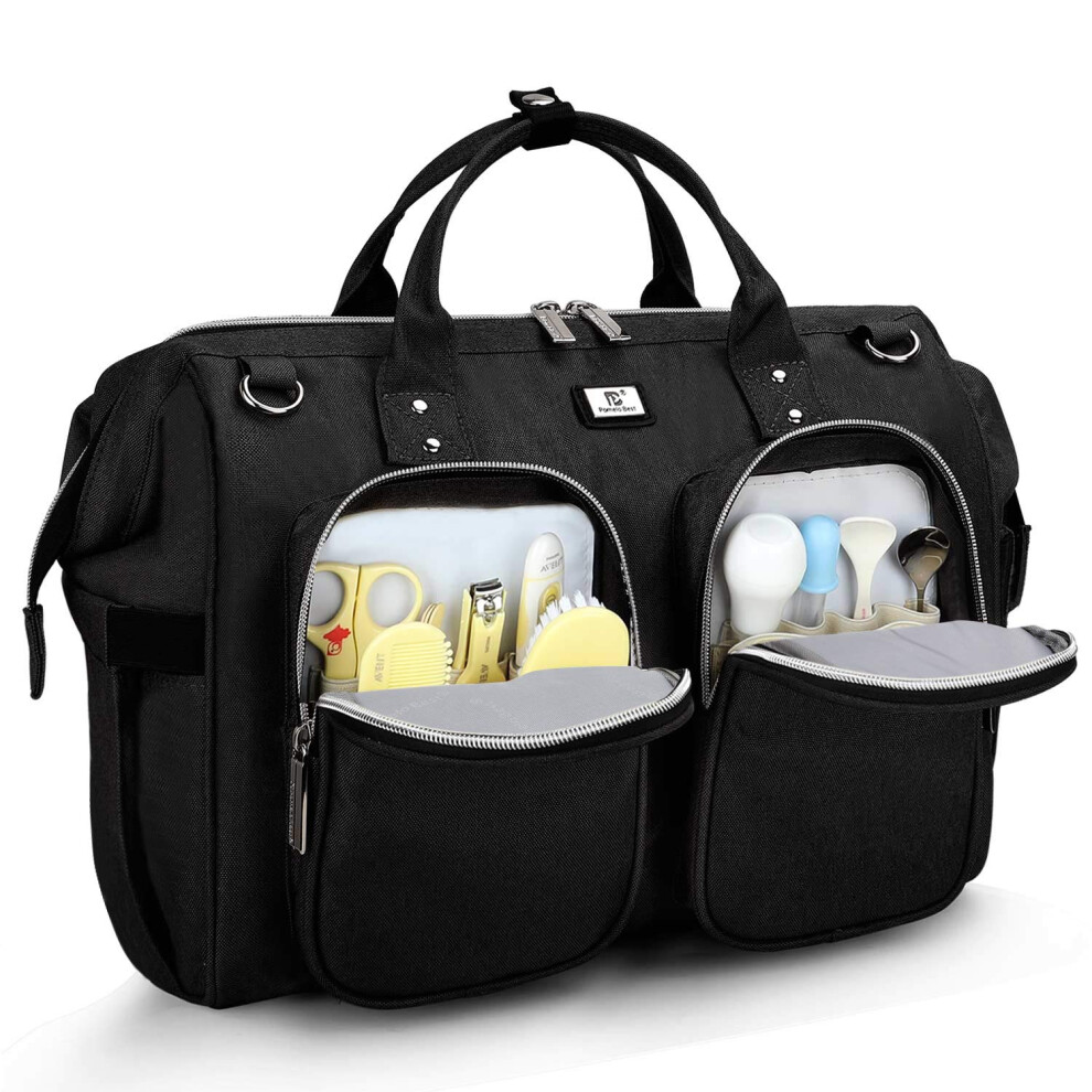 Pomelo Best Baby Changing Bag With Pram Clips And Changing Mat