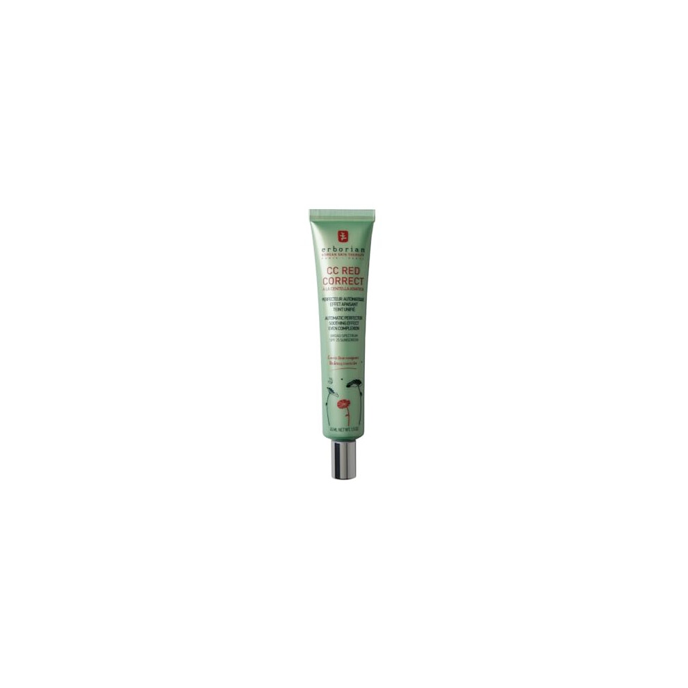 Erborian Red Cc Correct With Centella Asiatica - Imperfection-Covering Complexion Perfector And Corrector - Cosmetic Care With Color Correction For