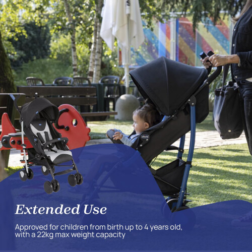 Chicco Echo Stroller, Stone | Birth to 22kg, Foldable, Lightweight, Lay-flat 2