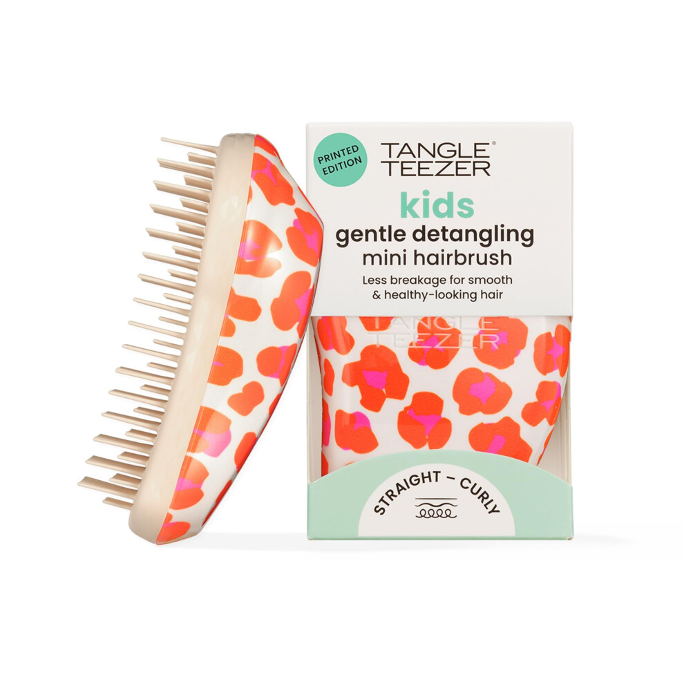 Tangle Teezer |The Original Mini Detangling Hairbrush | Palm Size Perfect for Kids & Travelling | Ideal for Wet & Dry Hair |Reduces Flyaways | Orange
