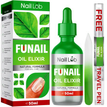 NAIL LAB Premium Fu Nail Elixir for Toenails Extra Strong - 50ml - Contains Tea Tree Oil, Nail Repair for Fingernails - Free 3ml Fu Nail Pen + Nail
